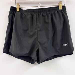 Men's vintage Reebok running shorts built in liner black Medium made in USA